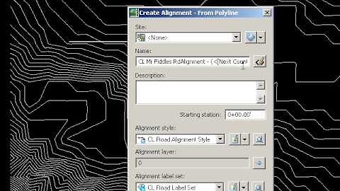 Create an Alignment in Civil 3d: From Polyline