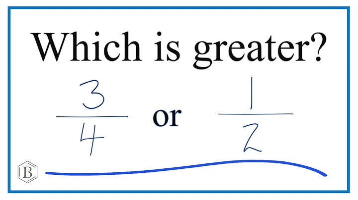 Which fraction is larger?   3/4 or 1/2