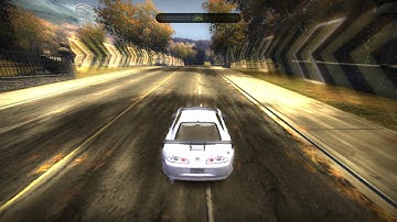 nfs most wanted - new dynamic camera mod & toyota supra gameplay