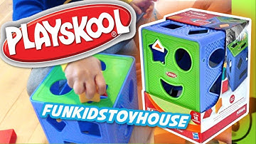 Playskool Play Favorites Form Fitter Cube and Shapes - Teaching Kids Colors - Teaching Kids Shapes