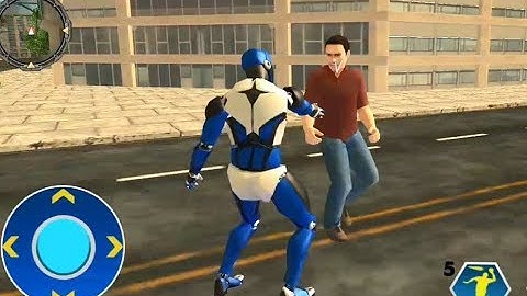 Police Robot Speedster Cop Robot Hero Flash Games | Flying Police Robot Superhero Rescue Mission