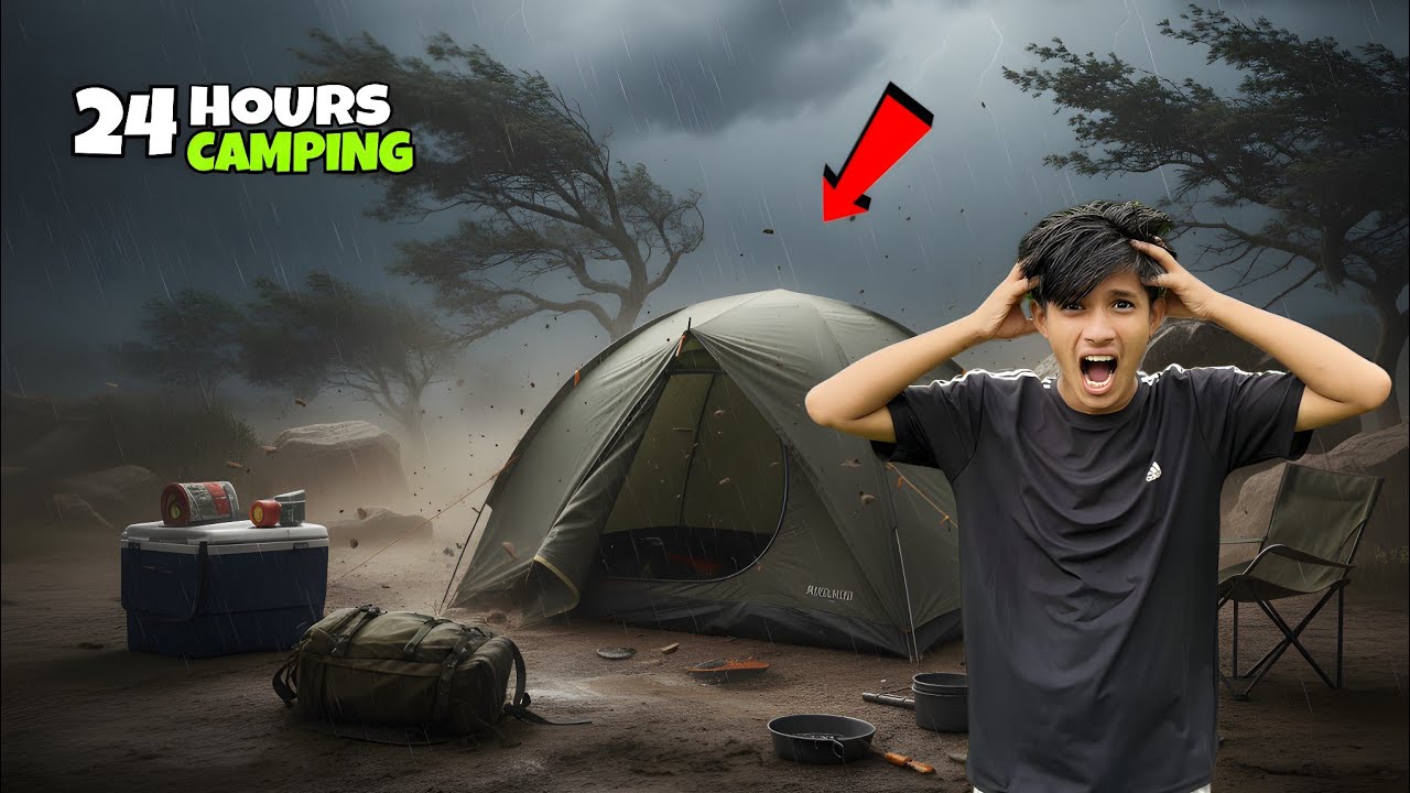 🌲 24 Hours Survival Camp Challenge 🏕️ | No Food No Comfort | Ultimate ...