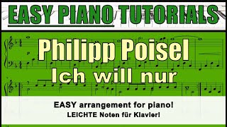 PHILIPP POISEL - Ich will nur - LEICHTES Tutorial/Text