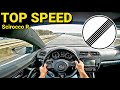 Vw scirocco r top speed 100250kmh on german autobahn  pov drive