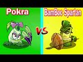 PVZ 2 Challenge Level | New Plants Max Power Up [ BamBoo Spartan vs Pokra ]