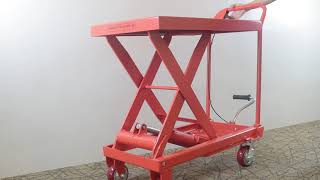 X5 HYDRAULIC LIFTING TABLE CART WITH FOOT PEDAL