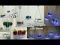 Dollar Tree DIY || Manualidades || Plexiglass Air LED Plant Hangers Glam Wall Decor || Spring 2020