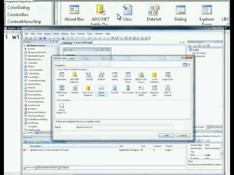 How To: Add a splash screen to your application (VB 2008)