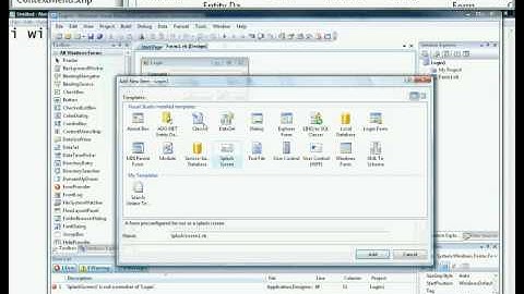 How To: Add a splash screen to your application (VB 2008)