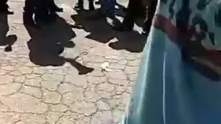 A Group Of People Protested In Front Of Saipa Diesel Company