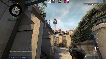 CSGO Overpass 1v4 AWP MM