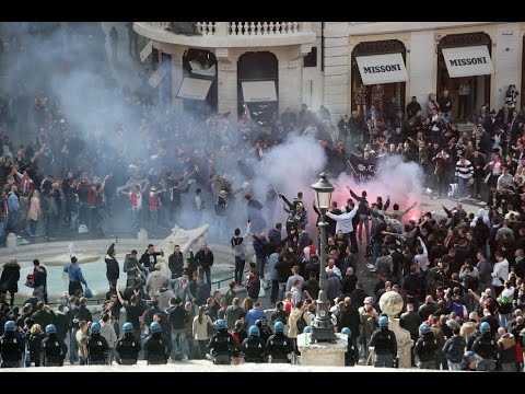 [On Tour 2015] Feyenoord supporters in Rome || AS Roma - Feyenoord