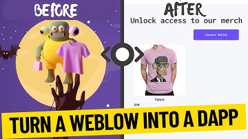 Turn webflow into a Dapp in 1 mn without coding