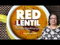Red Lentil Dal Recipe | Healthy Dal Recipe by Manjula