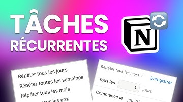 Créer Des Tâches Récurrentes Sur Notion ? FACILEMENT (2024)