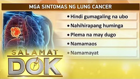 Salamat Dok: Symptoms and causes of lung cancer