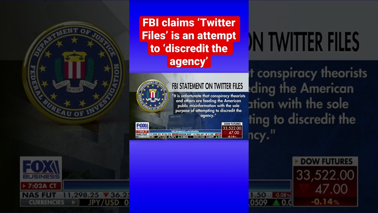 FBI calls ‘Twitter Files’ ‘public misinformation’ amid backlash #shorts