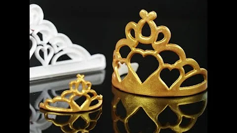How to use Princess crown Tiara plastic fondant cu...