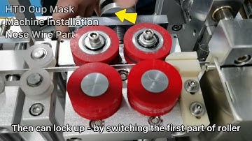 Full-auto Cup Mask Machine - Nose wire installation HTD