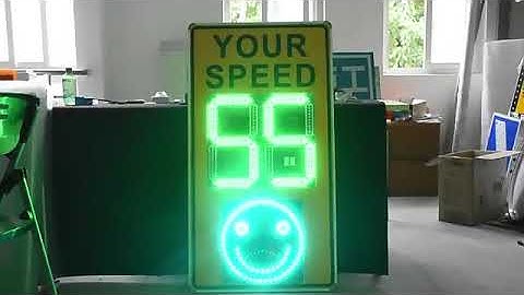 Road Warning Led Solar Radar Speed Limit Sign