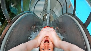 Stainless STEEL Water Slides Compilation!