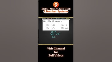 MCQ-10 - Number Systems - NCERT Exemplar-Chapter 1-Class 9 #shorts #class9maths #class9mathchapter1