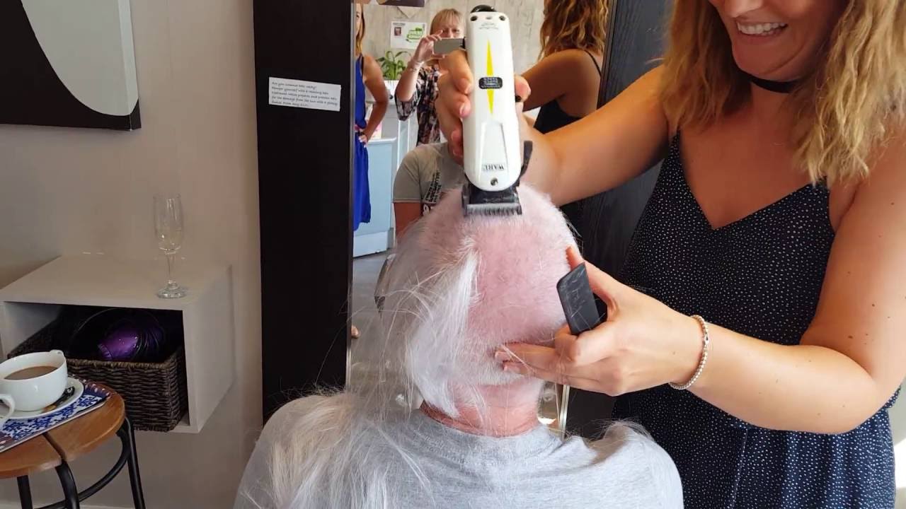 Brave the shave Christine Whitaker