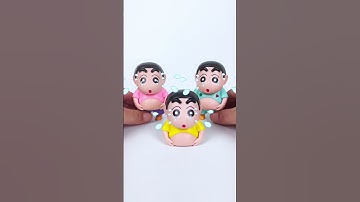 Crayon Shin-chan Toy Set, satisfactory unboxing, asmr video