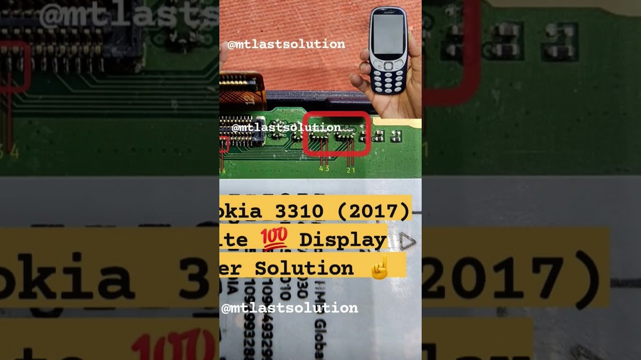 Nokia 3310 (2017) white display 🔥 jumper 🔥 solution ✅