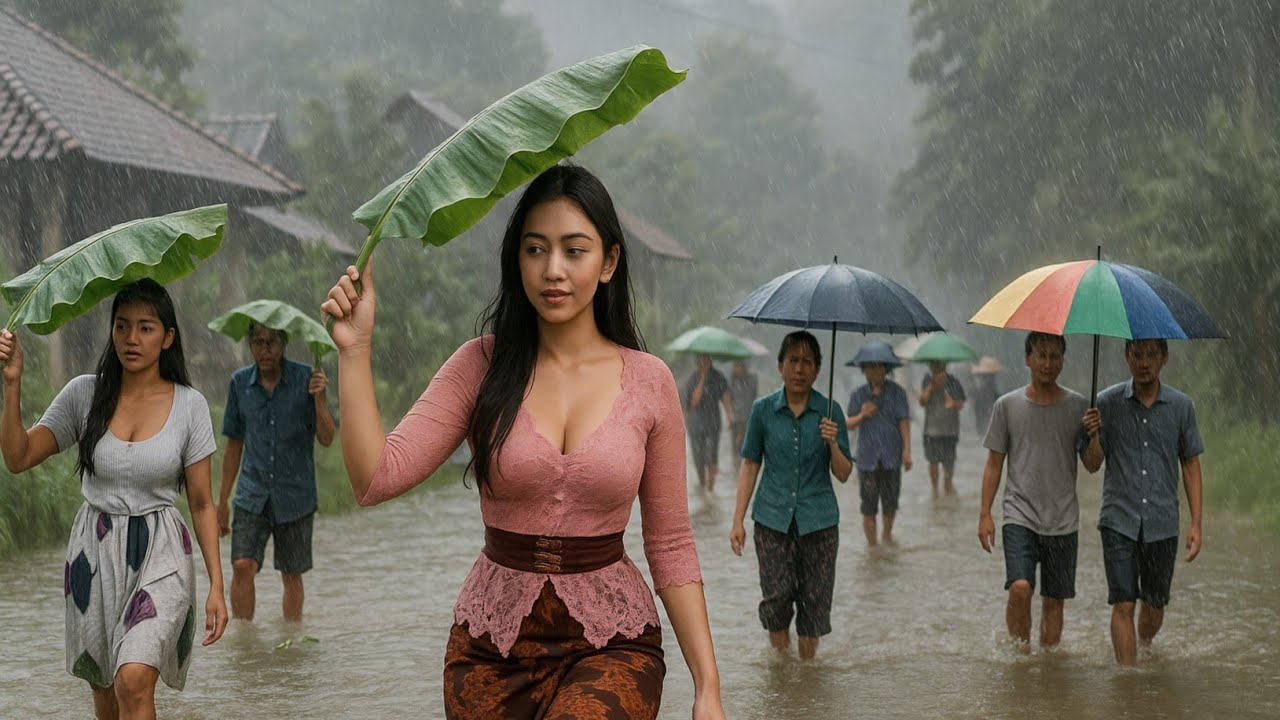 Очень сильный дождь и молния заставили меня бежать, чтобы избежать их. Бессонница исчезла мгновенно.