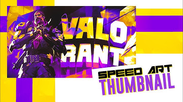 Valorant Thumbnail speed art | Ibis paint x | Huerix