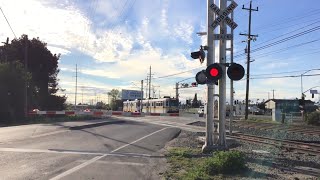 Sacramento Light Rail, Jackson Road Ca 16 Crossing, New Barriers, Sacramento Ca