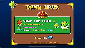 what the FUNK By EnenzoGD- Geometry Dash (Daily Level, 7 Stars)