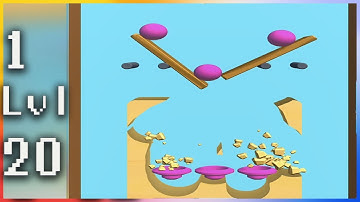 Dig Sand Color Ball - Gameplay Walkthrough - Levels 1-20