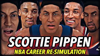 SCOTTIE PIPPEN’S NBA CAREER RE-SIMULATION | NO MICHAEL JORDAN... THE NEW GOAT? | NBA 2K20