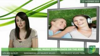 Illegal music downloads on the rise