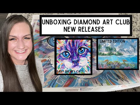 Unboxing Diamond Art Club || “Abstract Cat” by Eve Izzett
