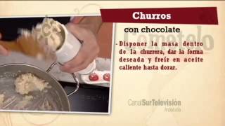 Receta: churros con chocolate