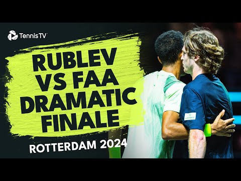 Dramatic Finale In Andrey Rublev vs Felix Auger-Aliassime Match | Rotterdam 2024