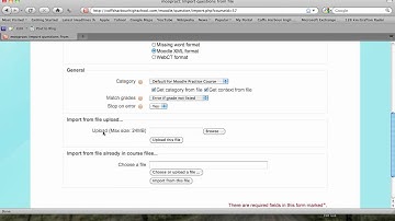 Import Questions Moodle