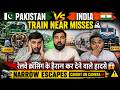 Pakistan Vs India Train Near Misses 🚆 | रेलवे क्रॉसिंग के हैरान कर देने वाले हादसे | Narrow Escapes