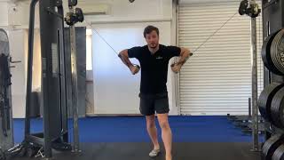 Cable Dip Press Down demonstration