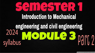KTU S1 Introduction to Civil Engineering | Module 3 2024 Syllabus | Easy Notes for Exam#ktucivil#ktu