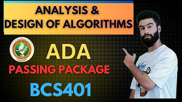 Analysis and design of algorithms Vtu 📝