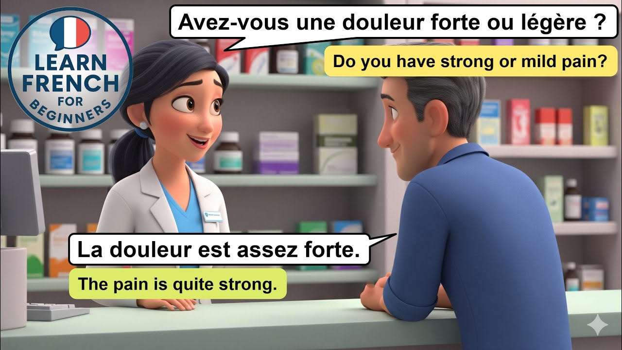 Beginner French Dialogue: Buying Medicine at the Pharmacy