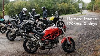 Morvan France - Motorcycle trip - Ducati 1000 S2R