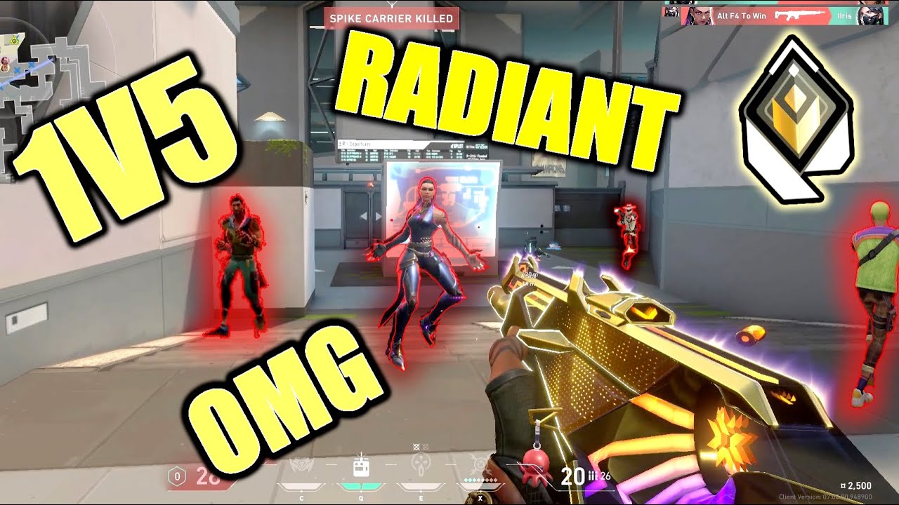 What is the strength of 1v5 hard ! valorant montage - YouTube