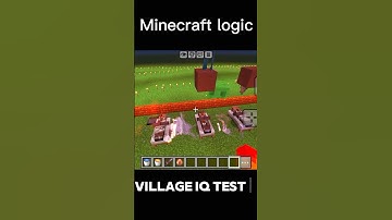villager sleep IQ test 🤯😱 #minecraft #shorts #arjungamerz #gaming #minecraft logic 🤯