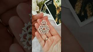 lace earrings available in my Etsy shop. https://liviabijoux.etsy.com #bohoearrings