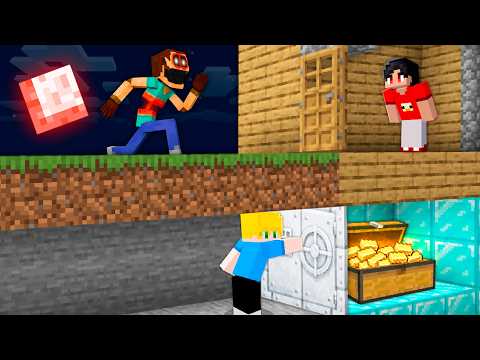 Usei um TÚNEL SECRETO para ROUBAR diamantes dos meu amigos